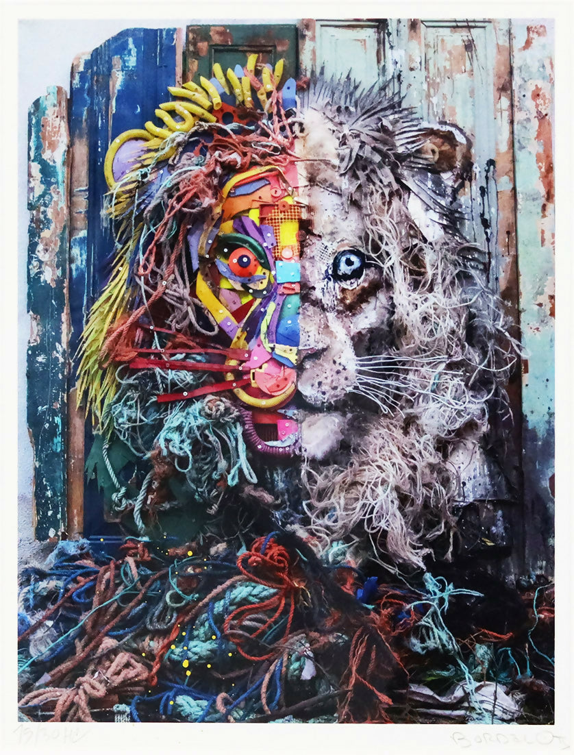 Bordalo-II.-Half-Lion.-Serigrafia-sobre-papel-15-30-Hc.-36.5x27-cm.-58.5x49cm-sem-mold