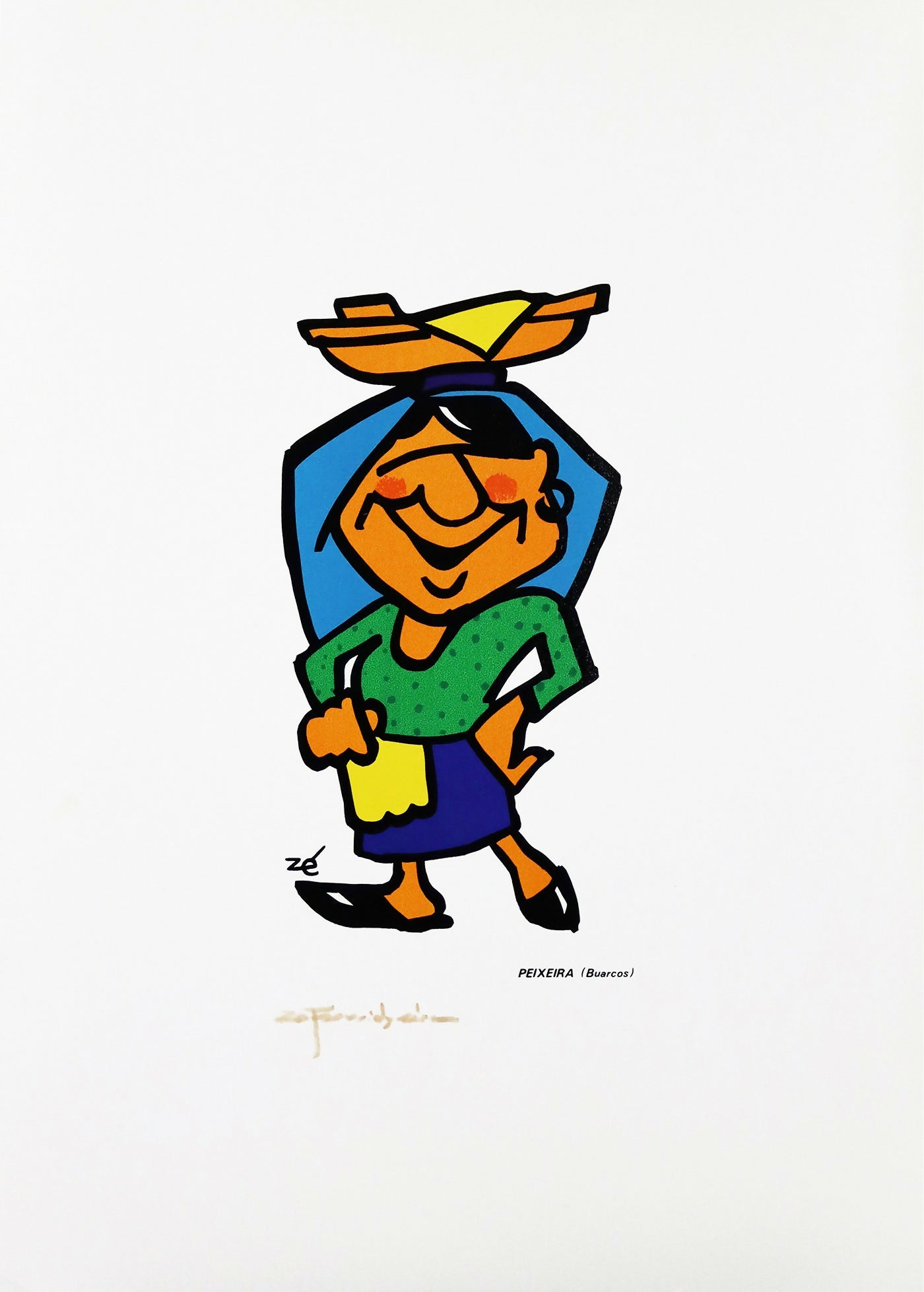 Ze-Penicheiro-Peixeira-serigrafia-s-papel-assinada-a-mao-dim-49x35-cm