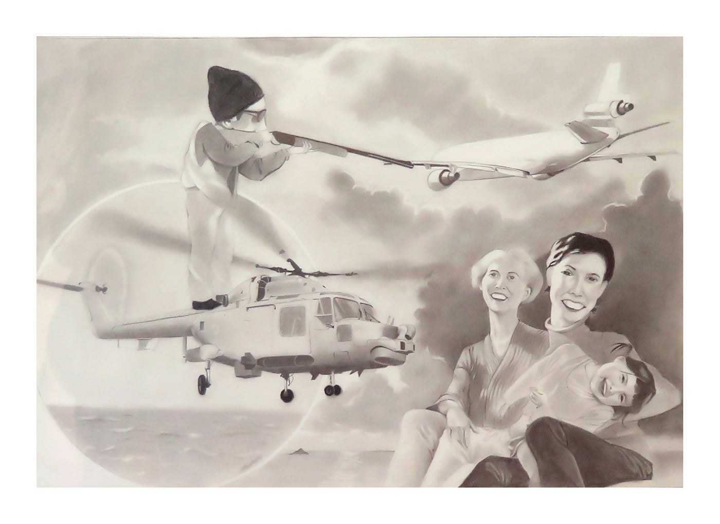 Rigoberto-Rosales-Cenas-do-quotidiano-Cubano-grafite-35-x-55-cm.