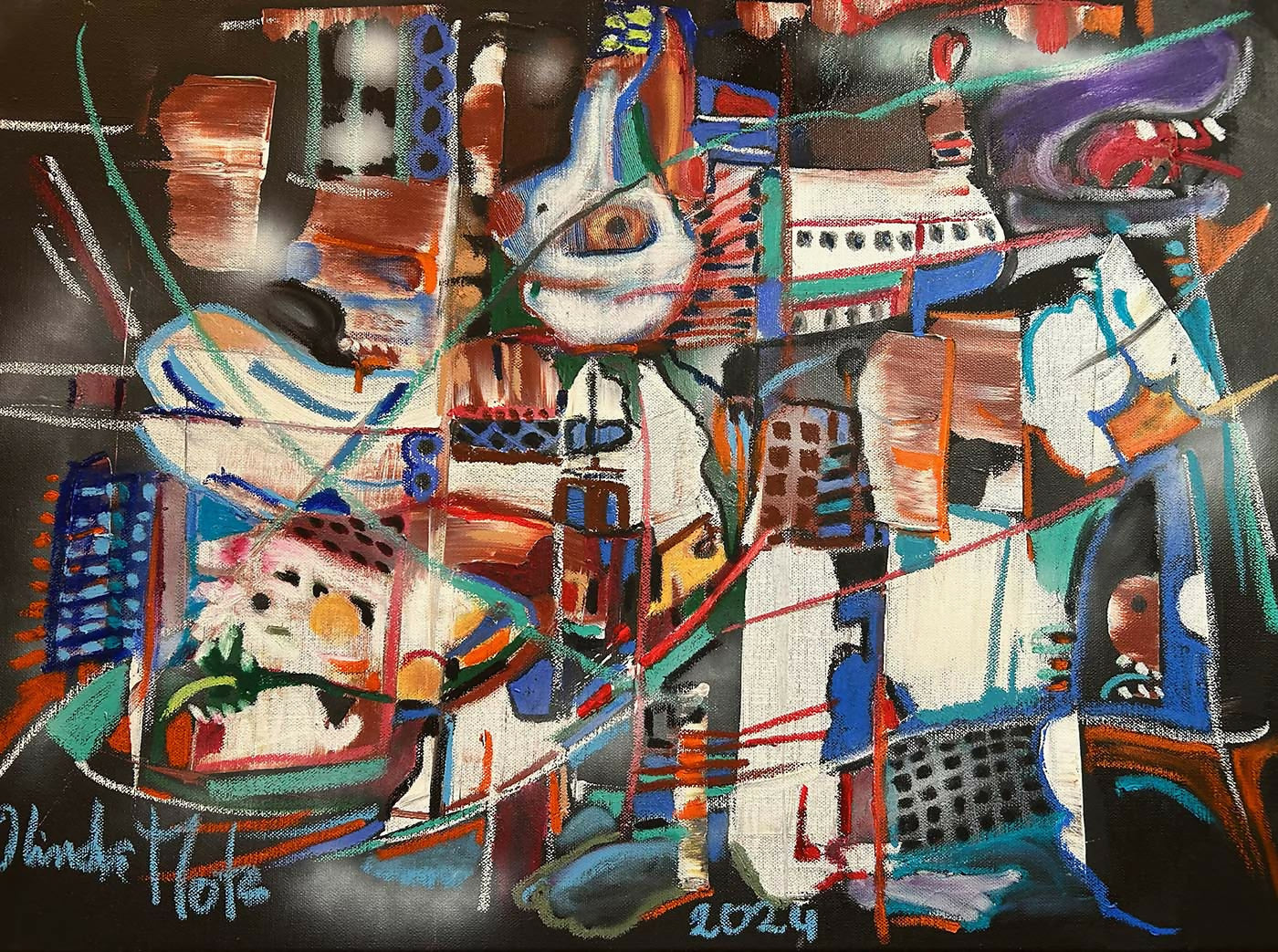 Olinda-Mota-Quo-Vadis-Acrilico-e-pastel-a-oleo-s-tela-50x70-cm-2024