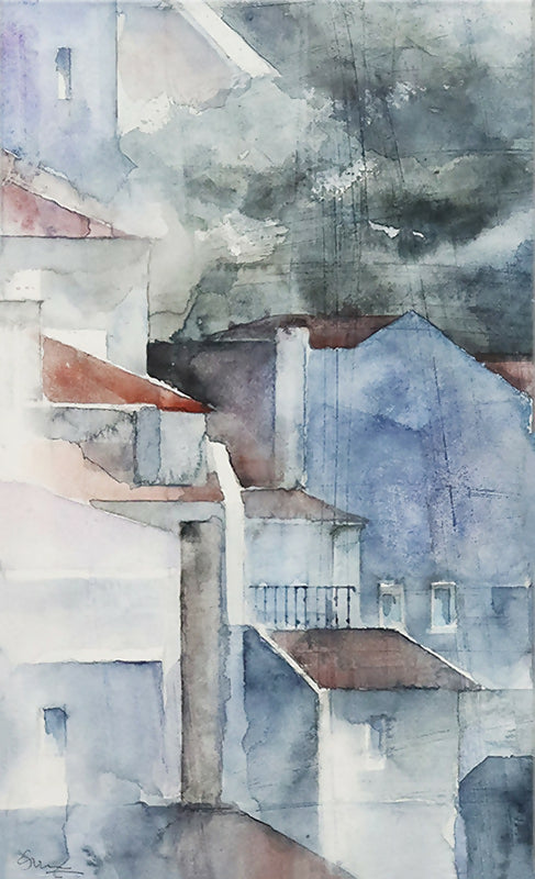 Paulo Ossiao, sin título, acuarela sobre papel, 48 x 29 cm, Manuel Tavares