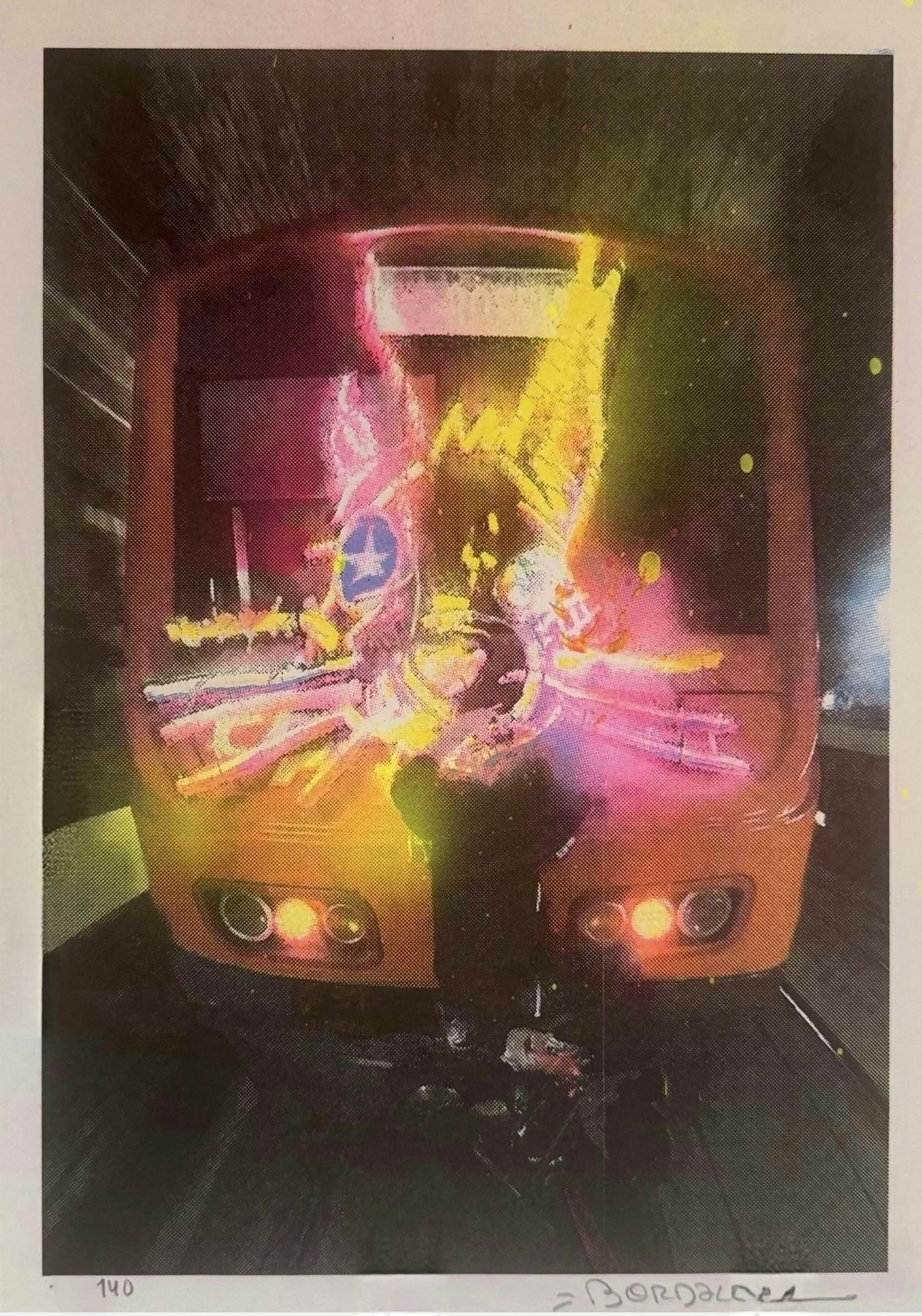 Bordalo II - Lighted Squirrel - Risografia