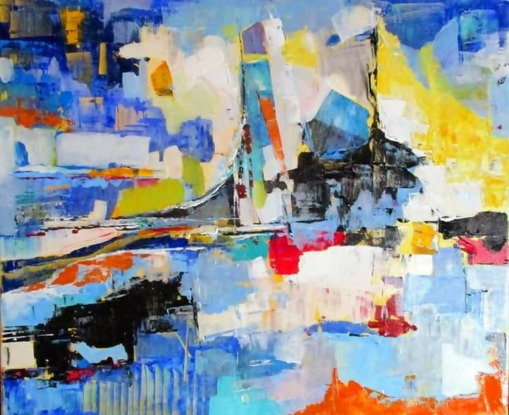 Stele Acryl Sommer 50x60cm