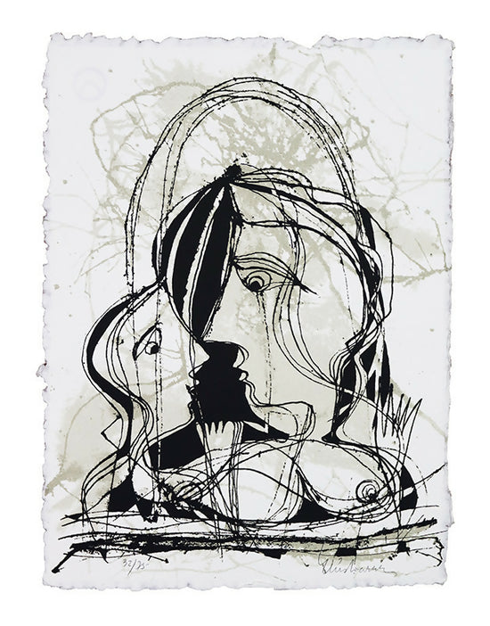 Luis-Soares-Mother's Thought-Siebdruck-Büttenpapier-Nr.-32-75-35x26-cm-120