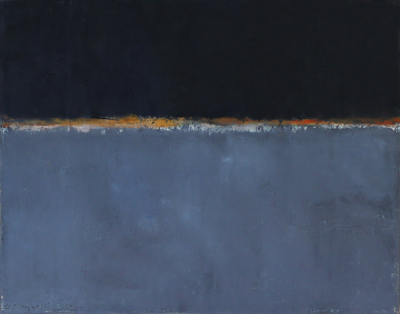 Branislav-Mihajlovic-A.P.-23-580-oleo-s-papel-colado-em-madeira-50x60-cm-2023-