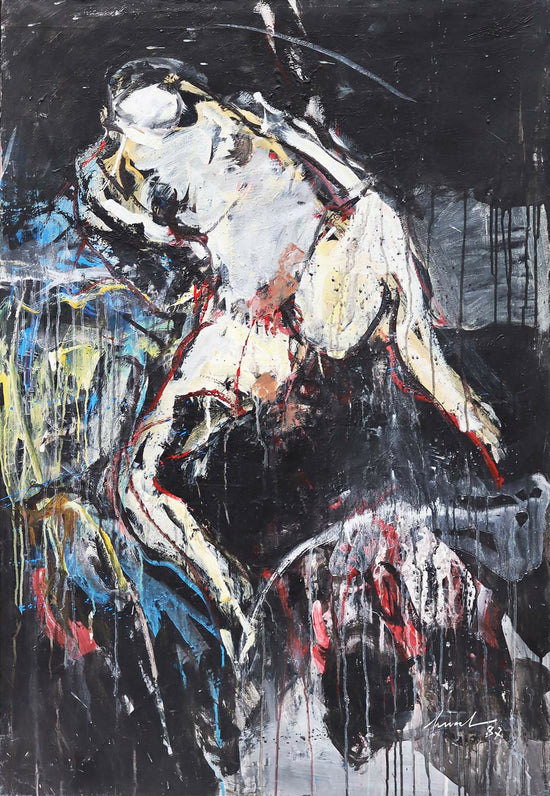 Título de Artur Bual: óleo sobre tela, 125 x 865 cm, 1087