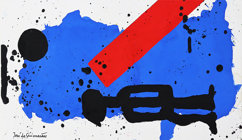 Jose-de-Guimaraes-s-Titel-Gouache-s-Papier-135x255-cm