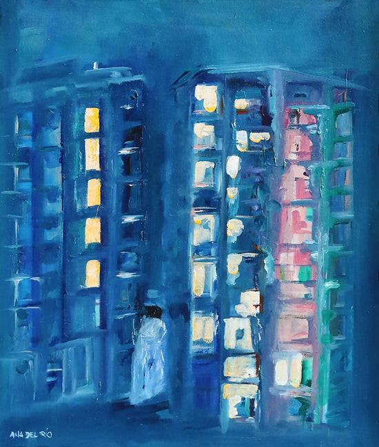 
                  
                    Ana del Río, Penumbra, óleo sobre tela, 46 x 38 cm, molde, 63 x 55 cm, 2004
                  
                