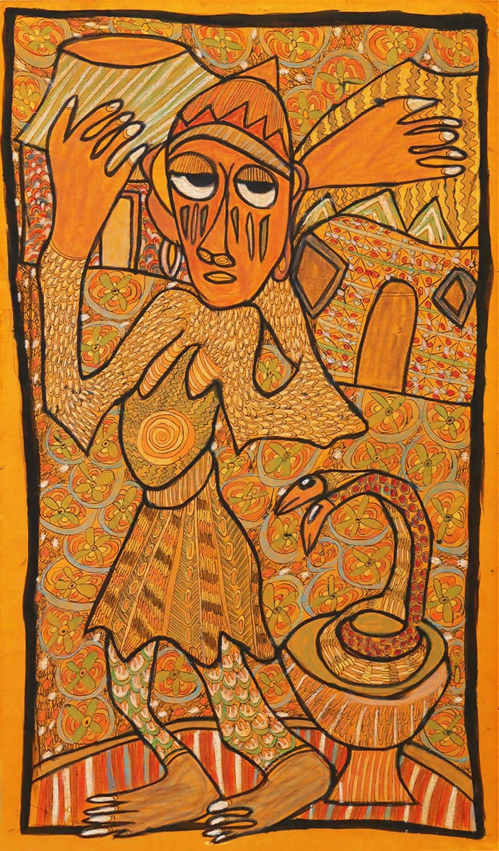 Twins-Seven-Seven-s-titulo-tecnica-mista-sobre-tecido-85x47-cm
