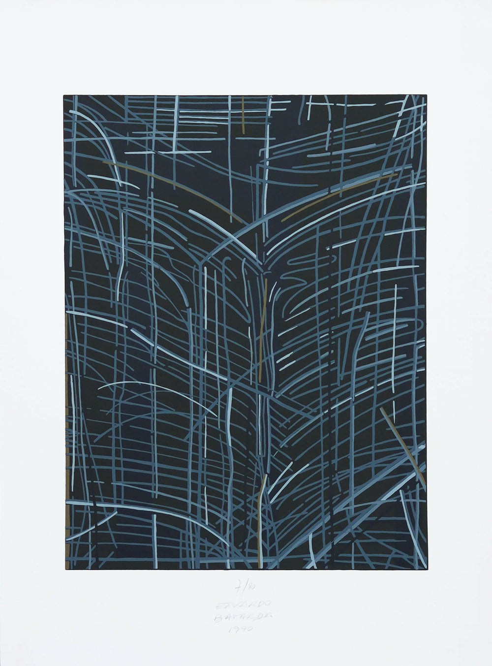 Eduardo Batarda - Título - Serigrafía - Papel sobre Tinta 7-80 - 495x365cm - Total 70x50cm - 1990