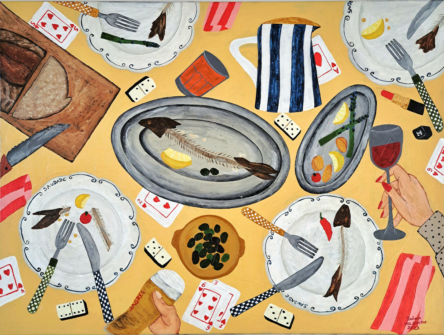 Uma_Mesa_Portuguesa_com_certeza_painting_IVÂNIA_Dos_Santos