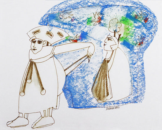 Título de Armanda Passos, técnica mixta sobre papel, 265 x 33 cm, 1999
