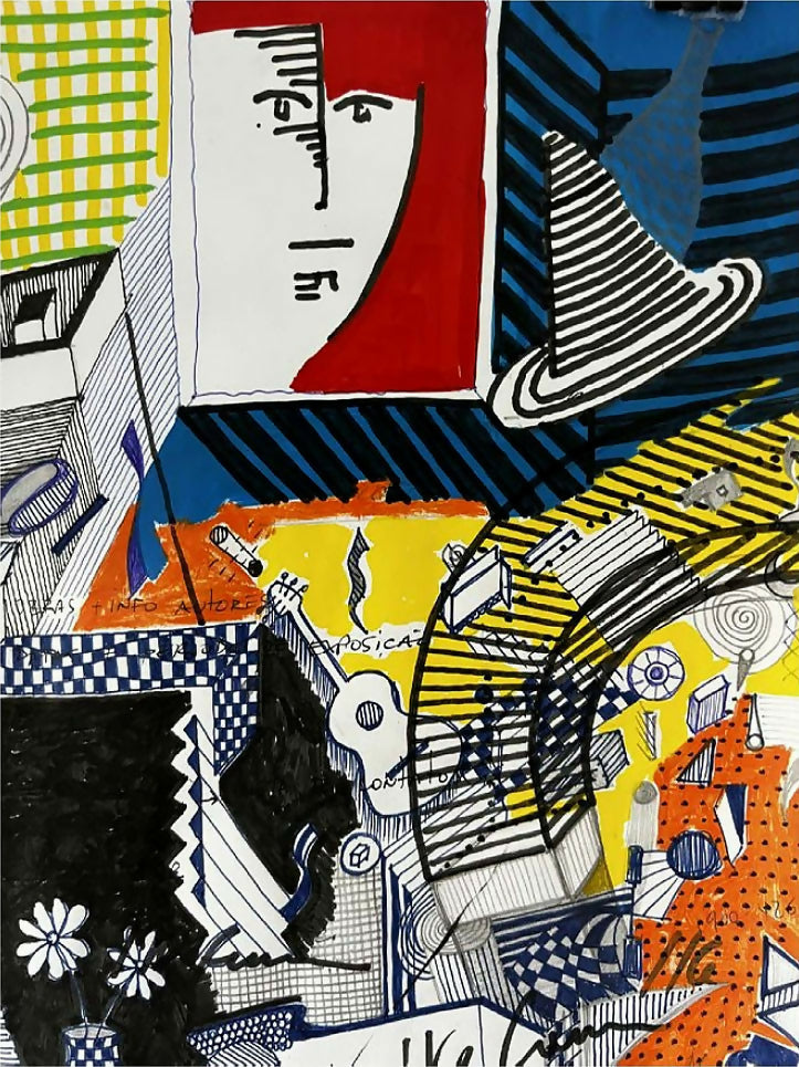 Ike-Ferreira-Auf-der-Suche-nach-Acryl-und-Stift-auf-Papier-30-x-21-cm-2024-50000