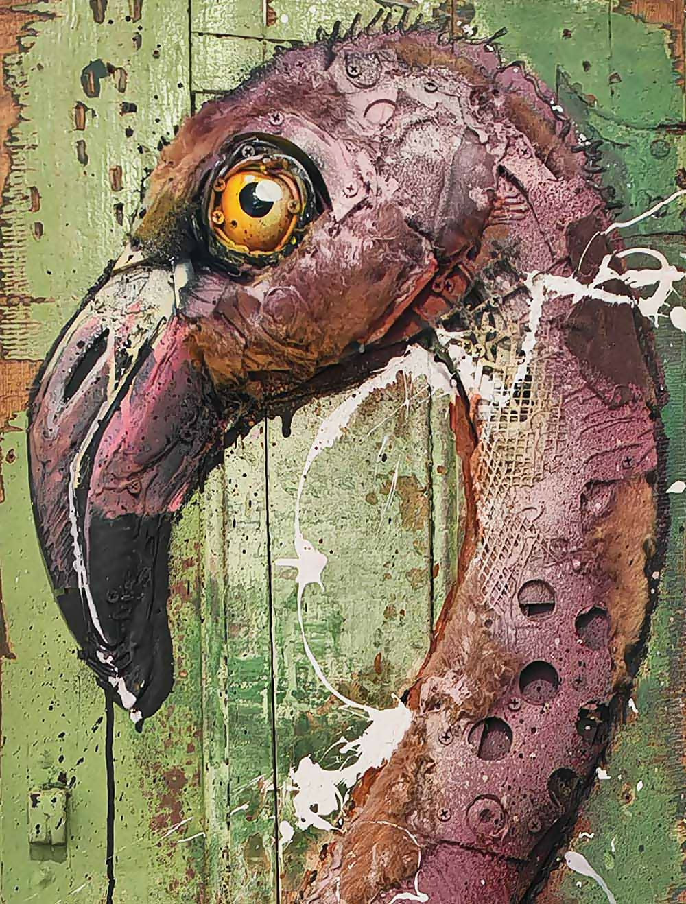 Bordalo II - Series Small Trash Animals - Escultura