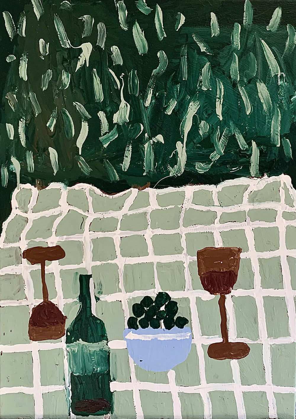 Sara Goncalves - Picnic - acrílico sobre lienzo - 50 x 70 cm - 2023