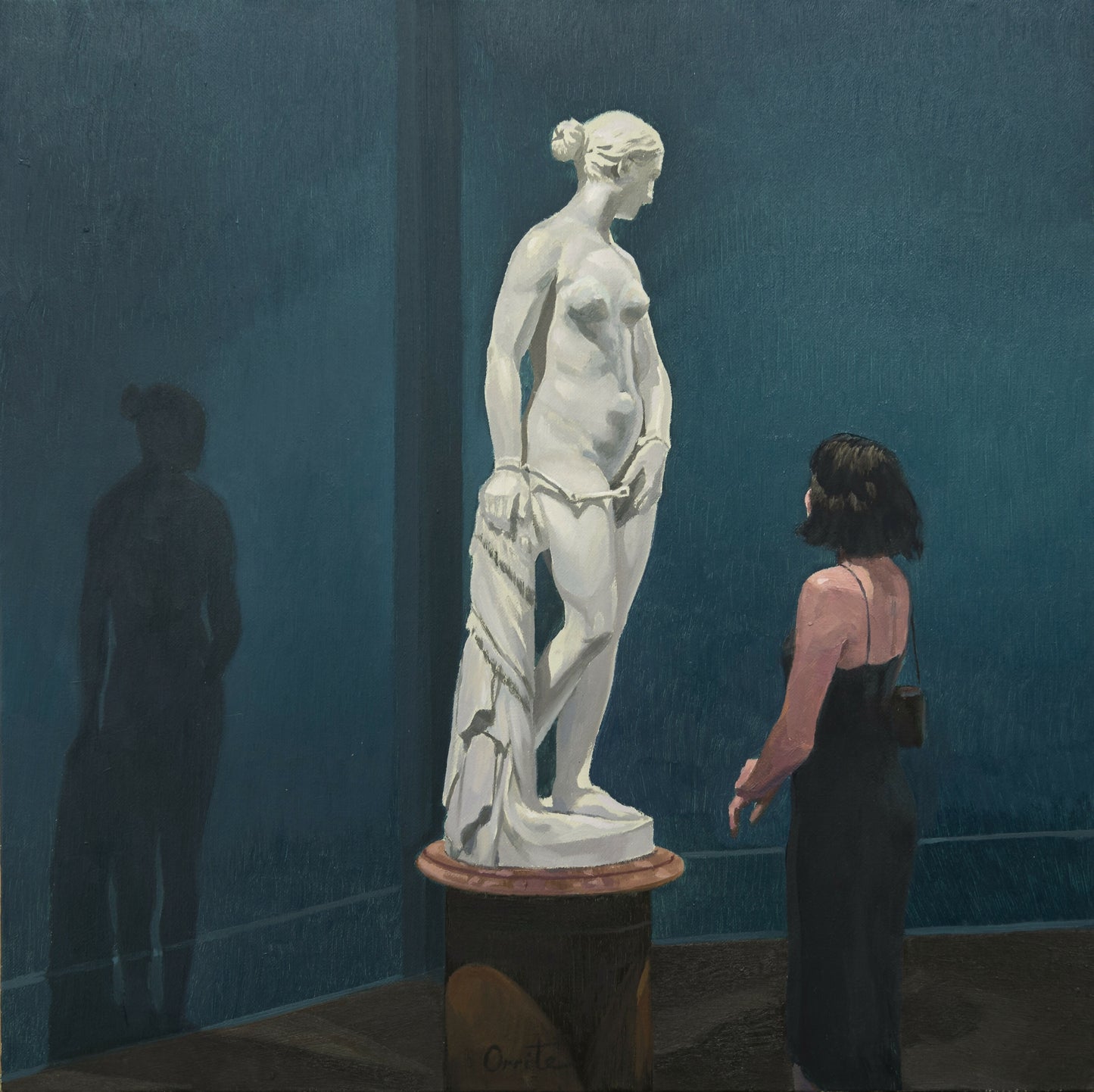 Arte XIX (Hiram Powers) 40 x 40 cm., óleo sobre lino_2024