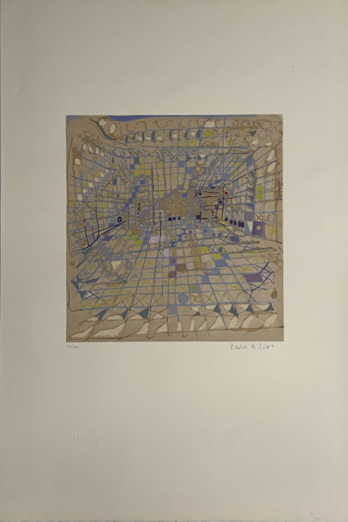Vieira da Silva - Janelas Verdes II - Litografia