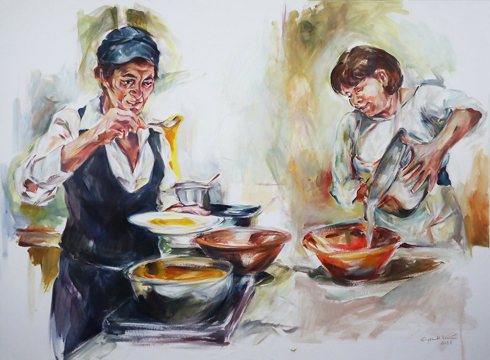 Elizabeth Leite en el punto ideal 70x92 cm 2018 talla s