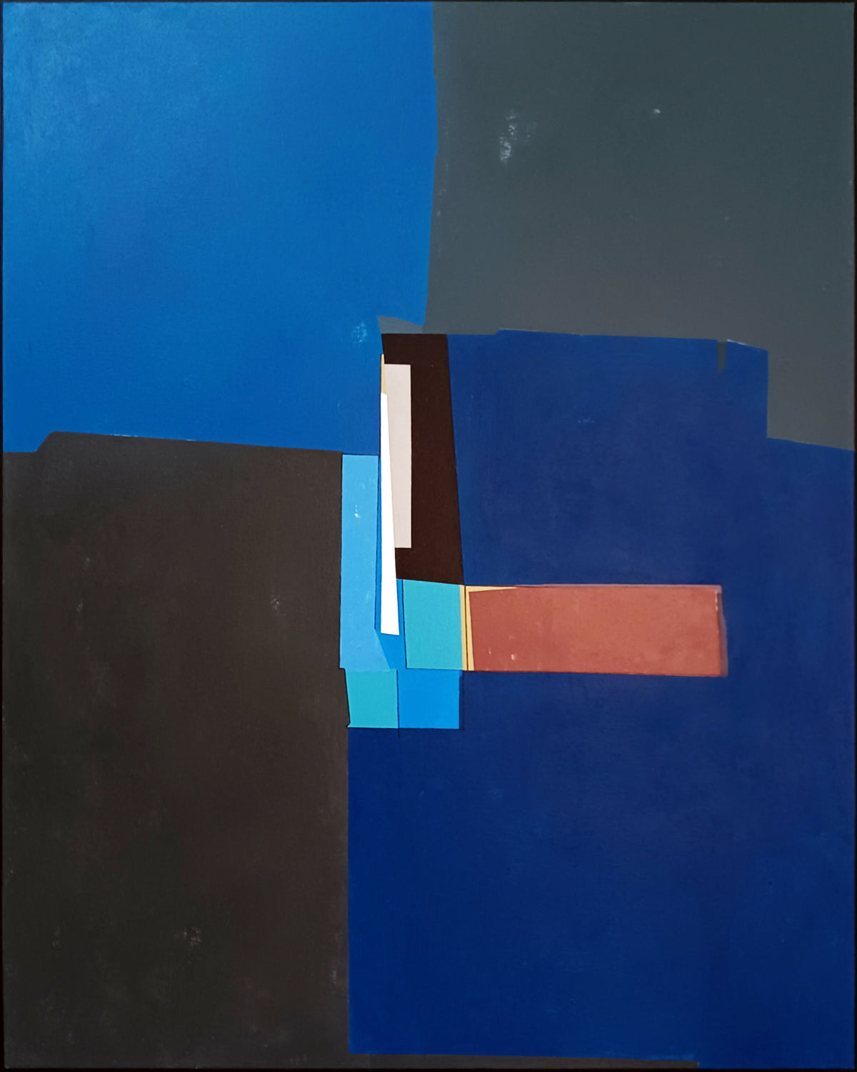 Luis Medina - Blue composition IV - Pintura