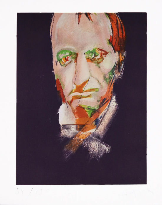 Julio-PomarCharles-Boudelaire-Siebdruck auf Papier-54-150-Flecken-33x25-cmgesamt-40x315-cm