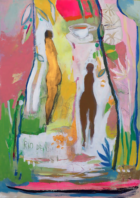 Cafe na floresta,70x50cm